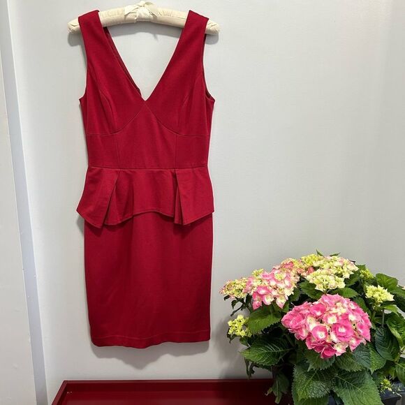 Trina Turk Rich Red Dress - Picture 1 of 9